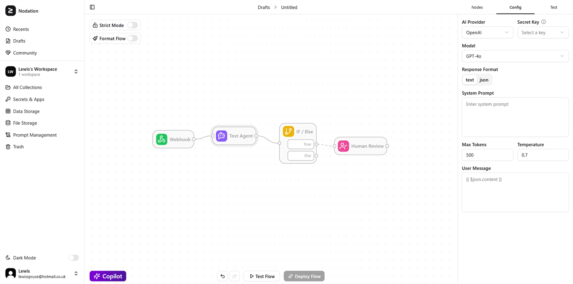 Nodation platform — collaborative workflow canvas